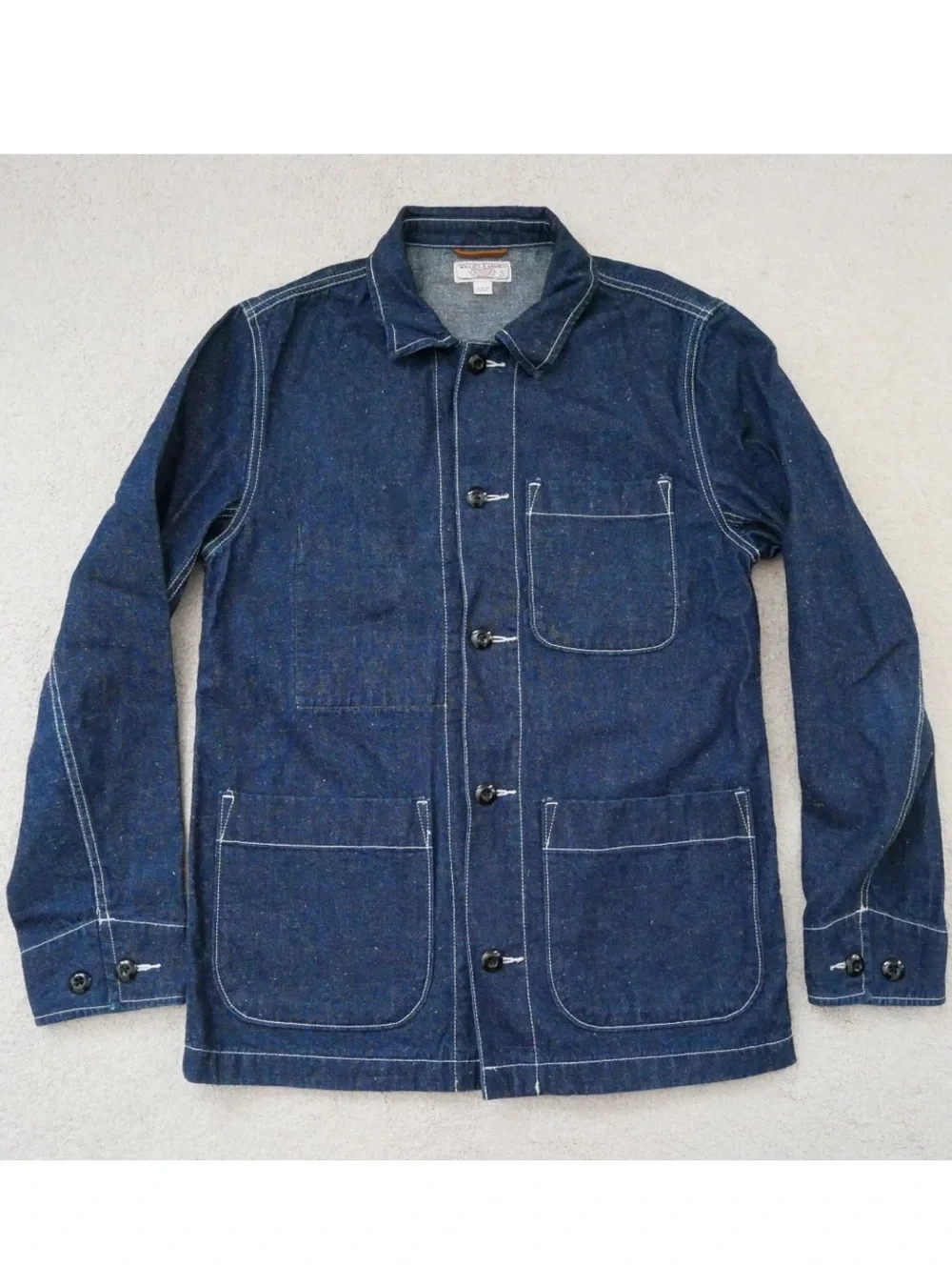 J.Crew Wallace & Barnes Japanese Neppy Denim Chore Coat